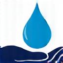 Symbol eines Wassertropfens in einer Hand